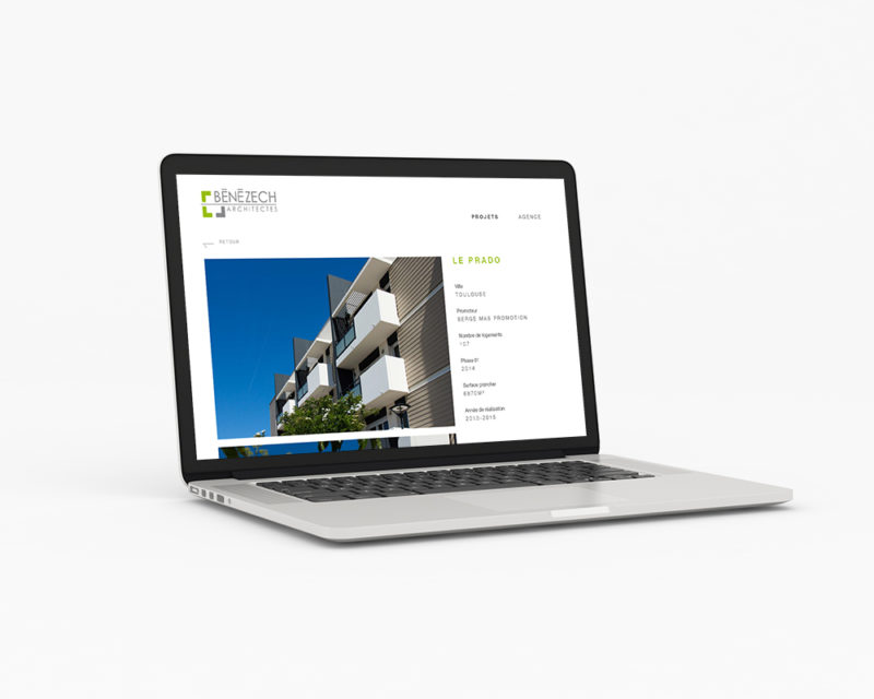 webdesign du site internet d'un cabinet d'architectes à toulouse