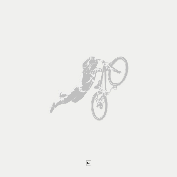 série d'illustrations sur le thème du bmx