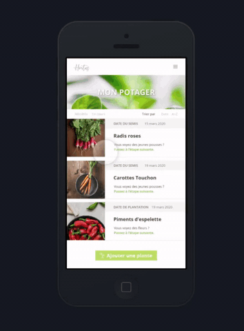 webdesign d'une application mobile
