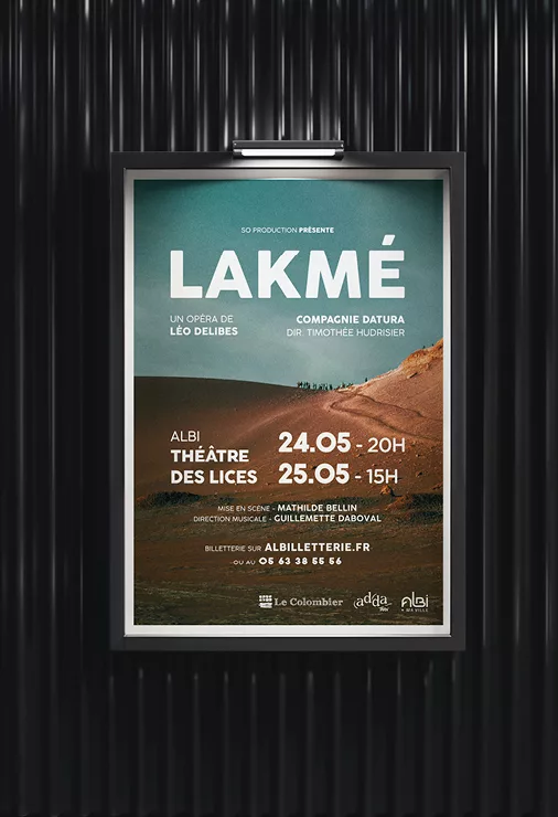 affiche-lakme graphisme et mise en page d'une plaquette commerciale pour un complexe immobilier à toulouse