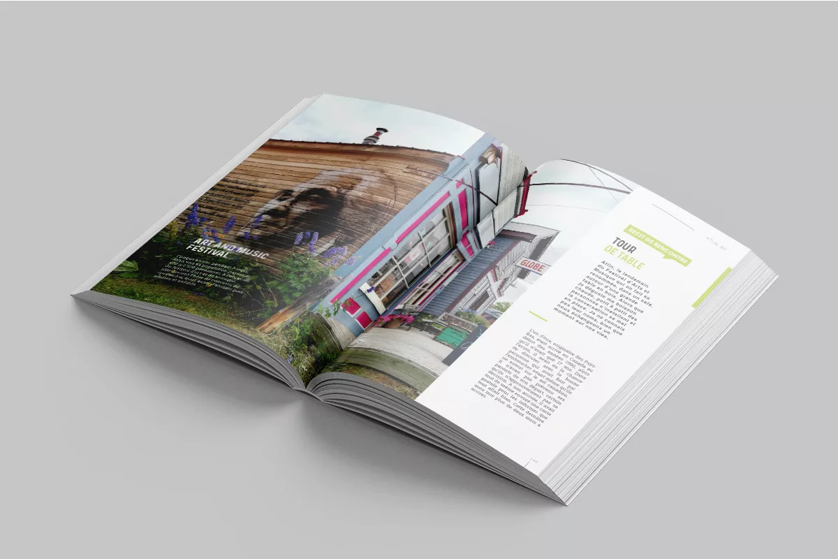 graphisme et mise en page d'une plaquette commerciale pour un complexe immobilier à toulouse