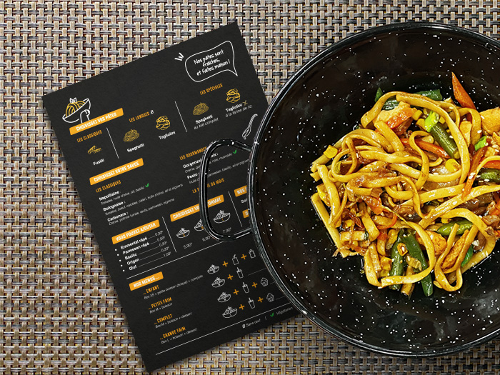 menu-donne-la-pate graphisme et mise en page d'une plaquette commerciale pour un complexe immobilier à toulouse