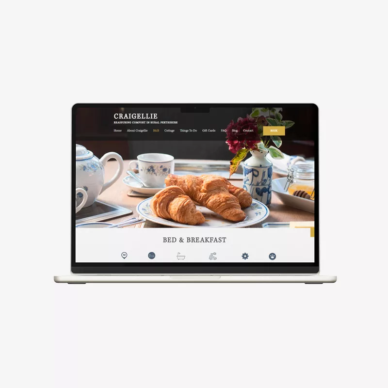 Craigellie House – Webdesign